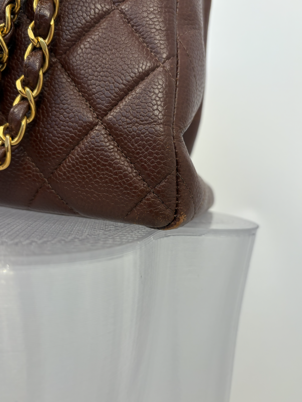 Chanel Double Face Duo Trapeze Timeless Bag in Brown Caviar Leather