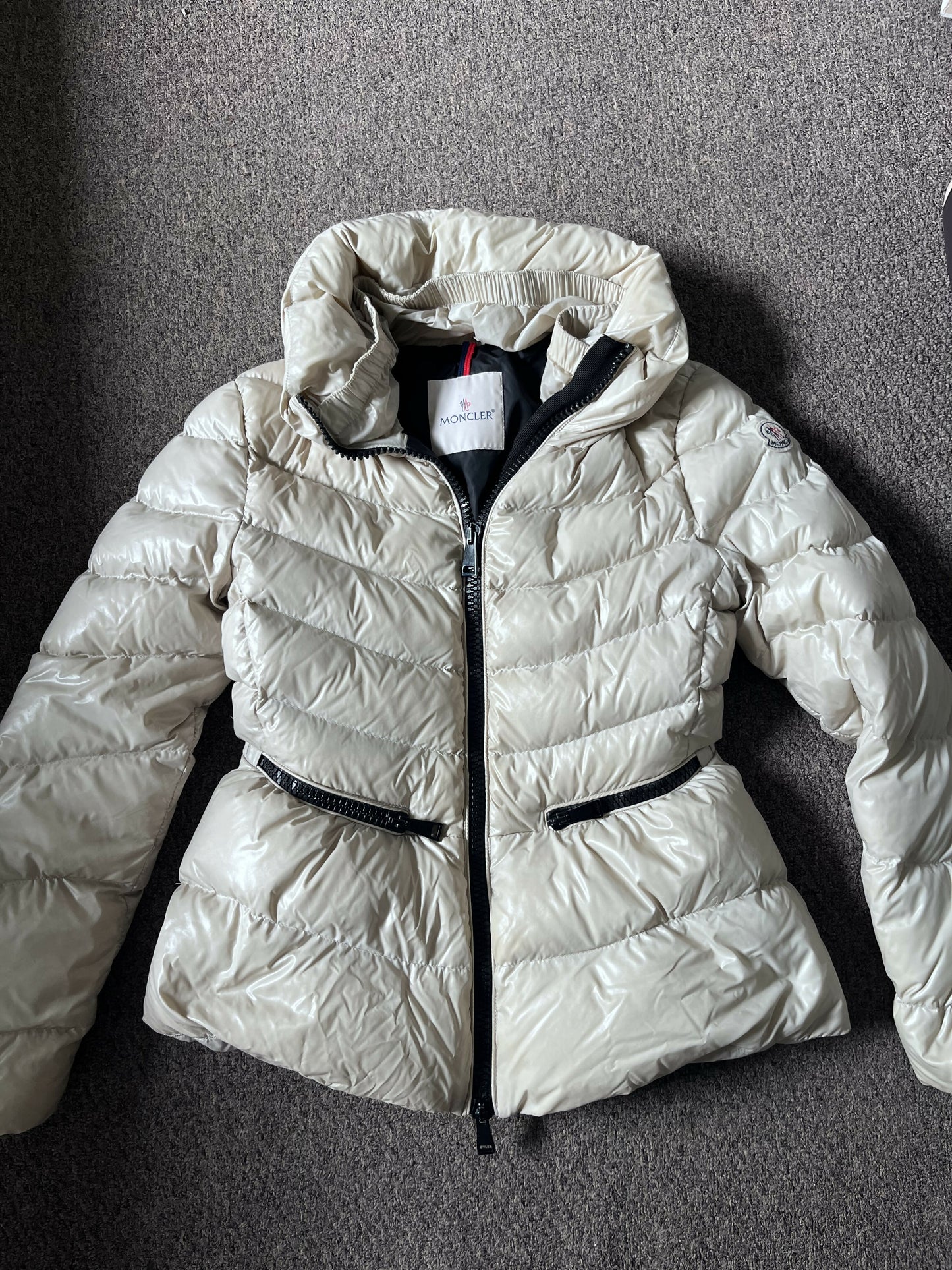 Moncler Cream Down Jacket