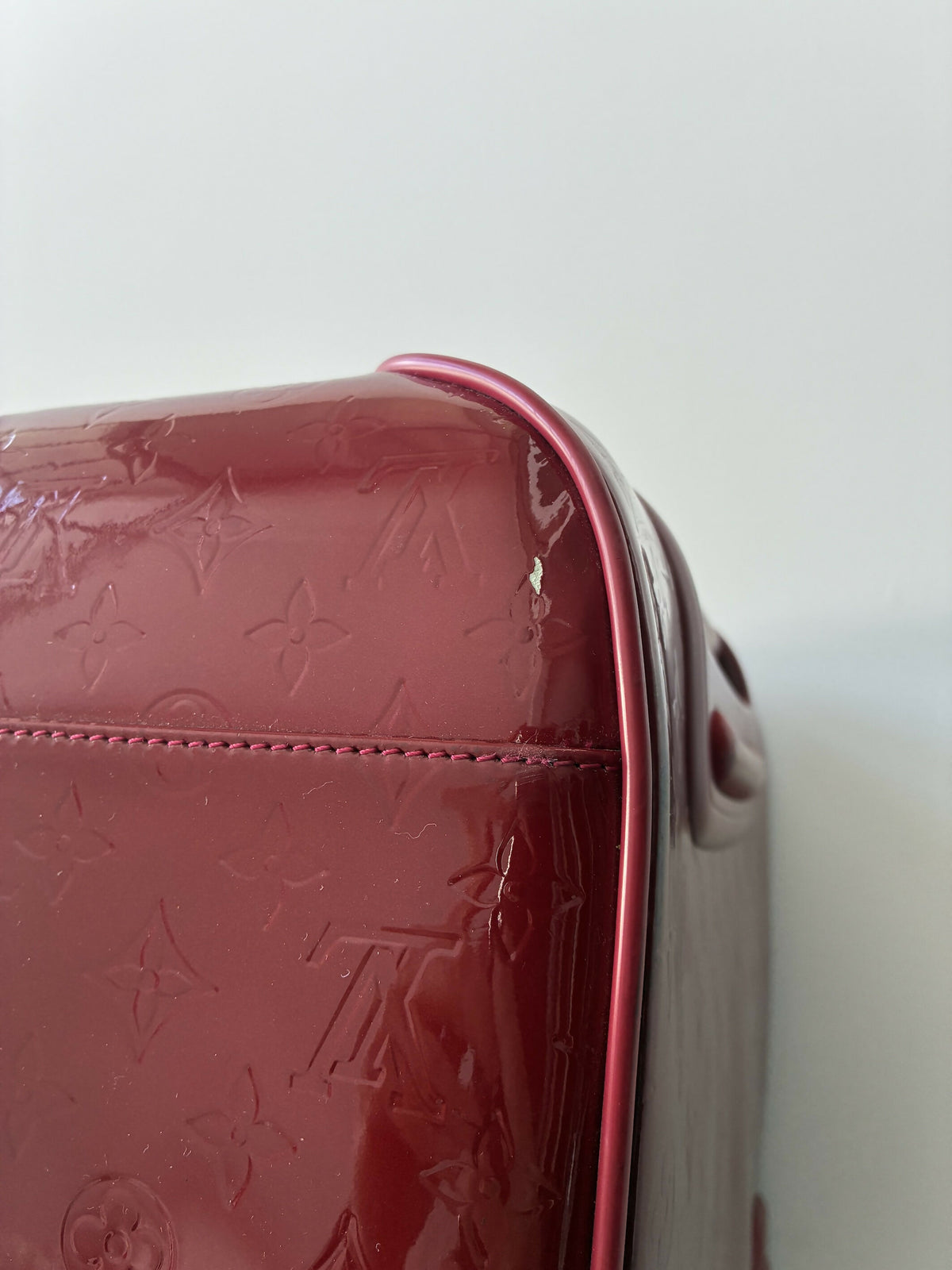 Louis Vuitton Pomme d’Amour Monogram Vernis Pegase 45 Suitcase