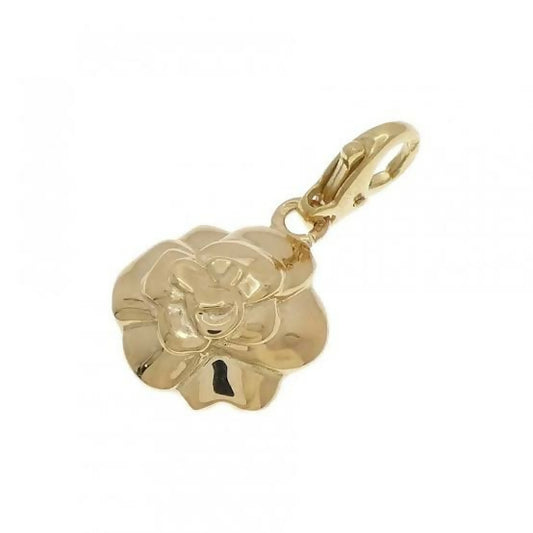 Chanel Camellia Pendant Charm, 18K Yellow Gold