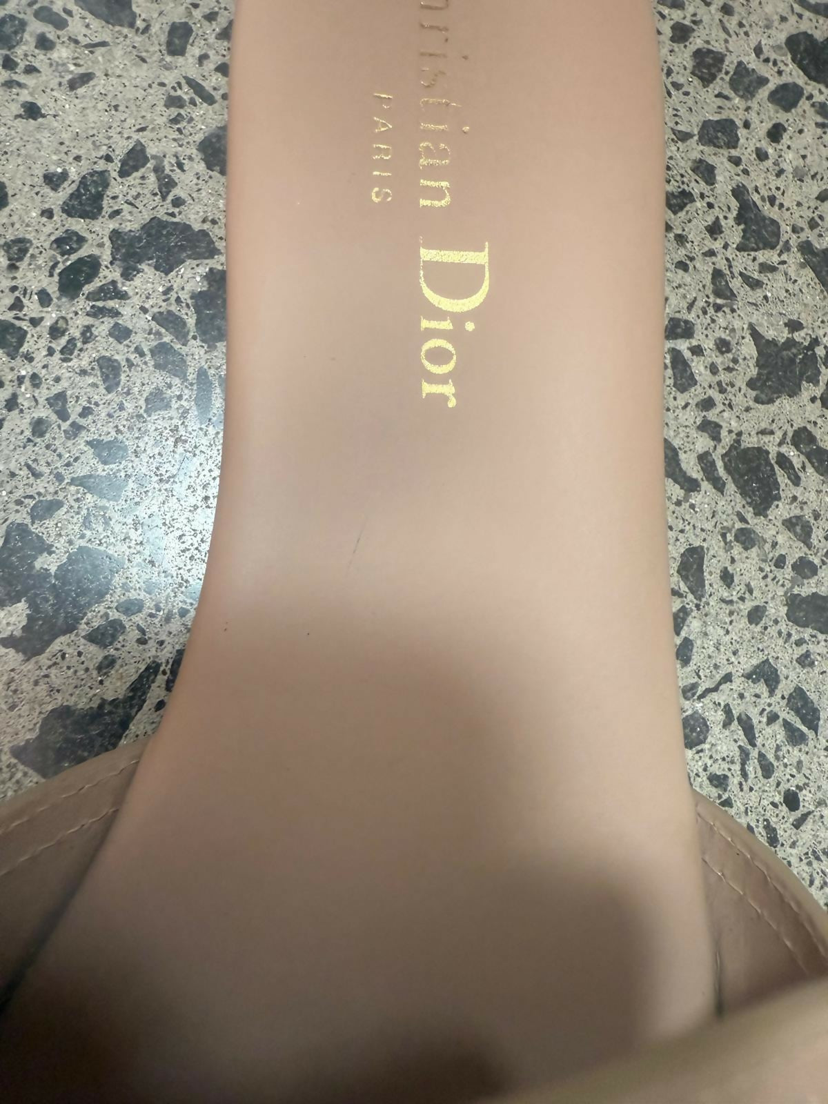 Dior 30 Montaigne Flat Slides - Beige
