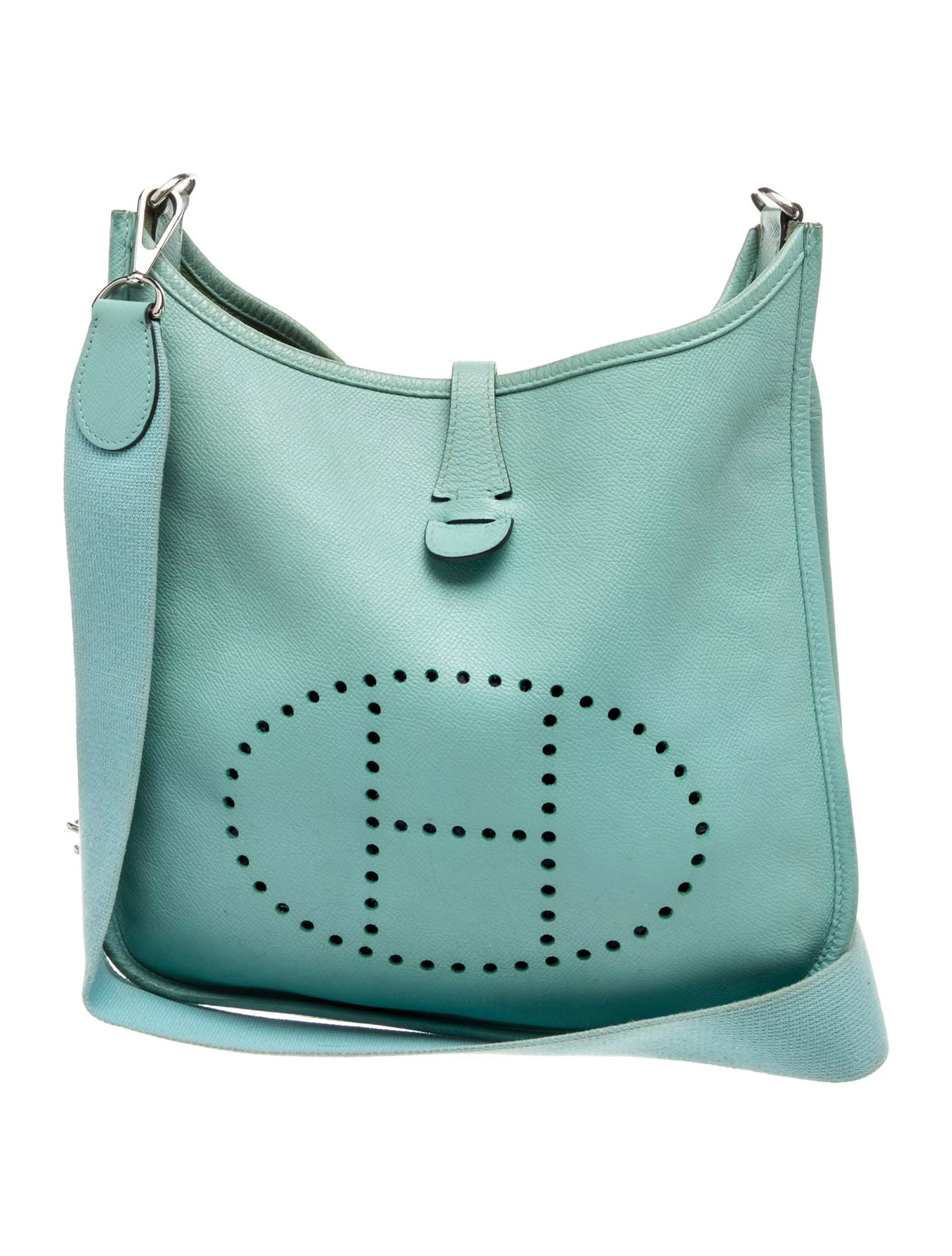 Hermès Evelyne PM 29 Bag, Blue Atoll Leather