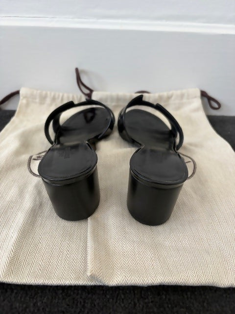 Hermes Oasis Noir Block-Heel Mules