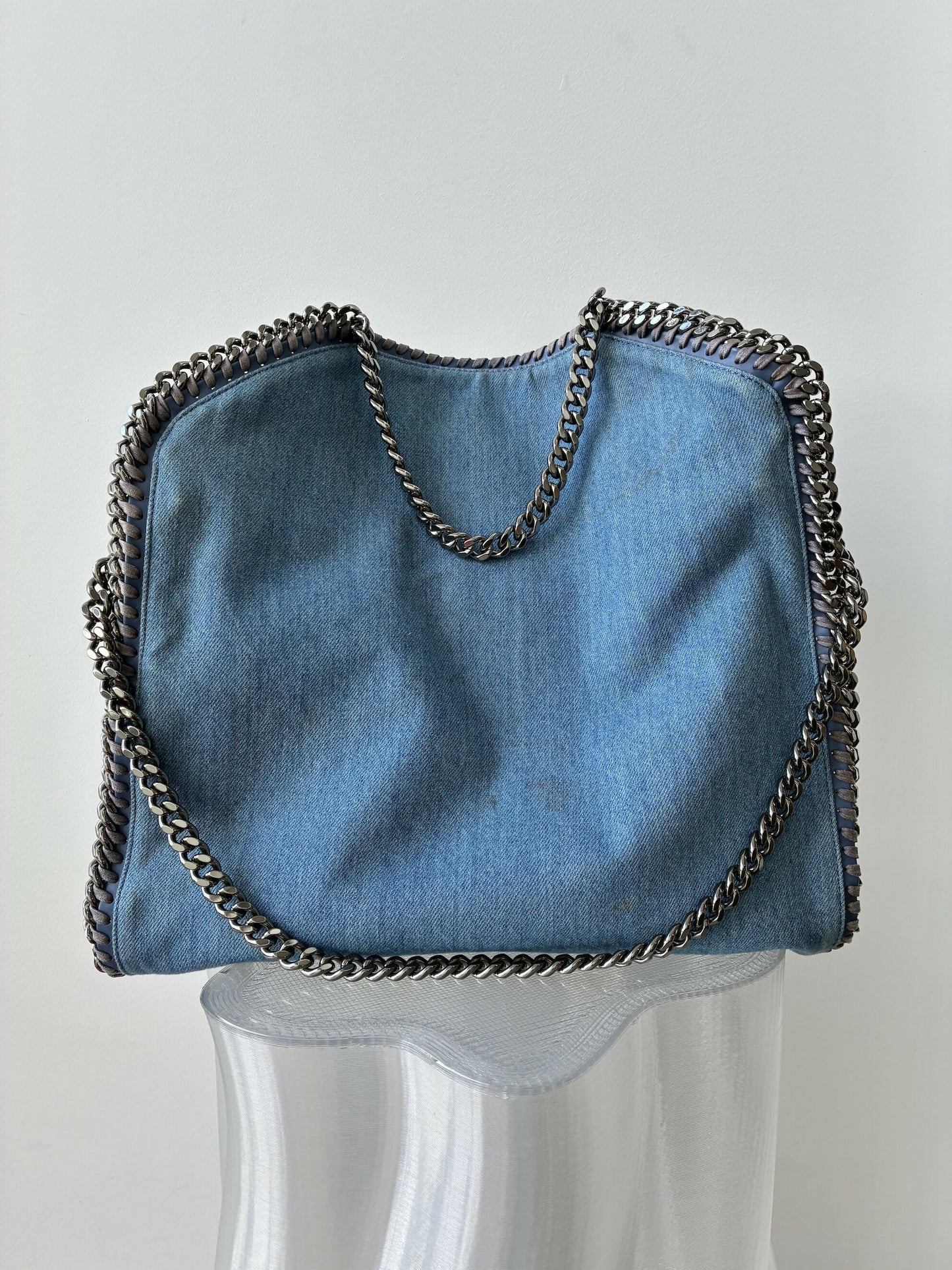 Stella McCartney Denim Chain Tote Bag