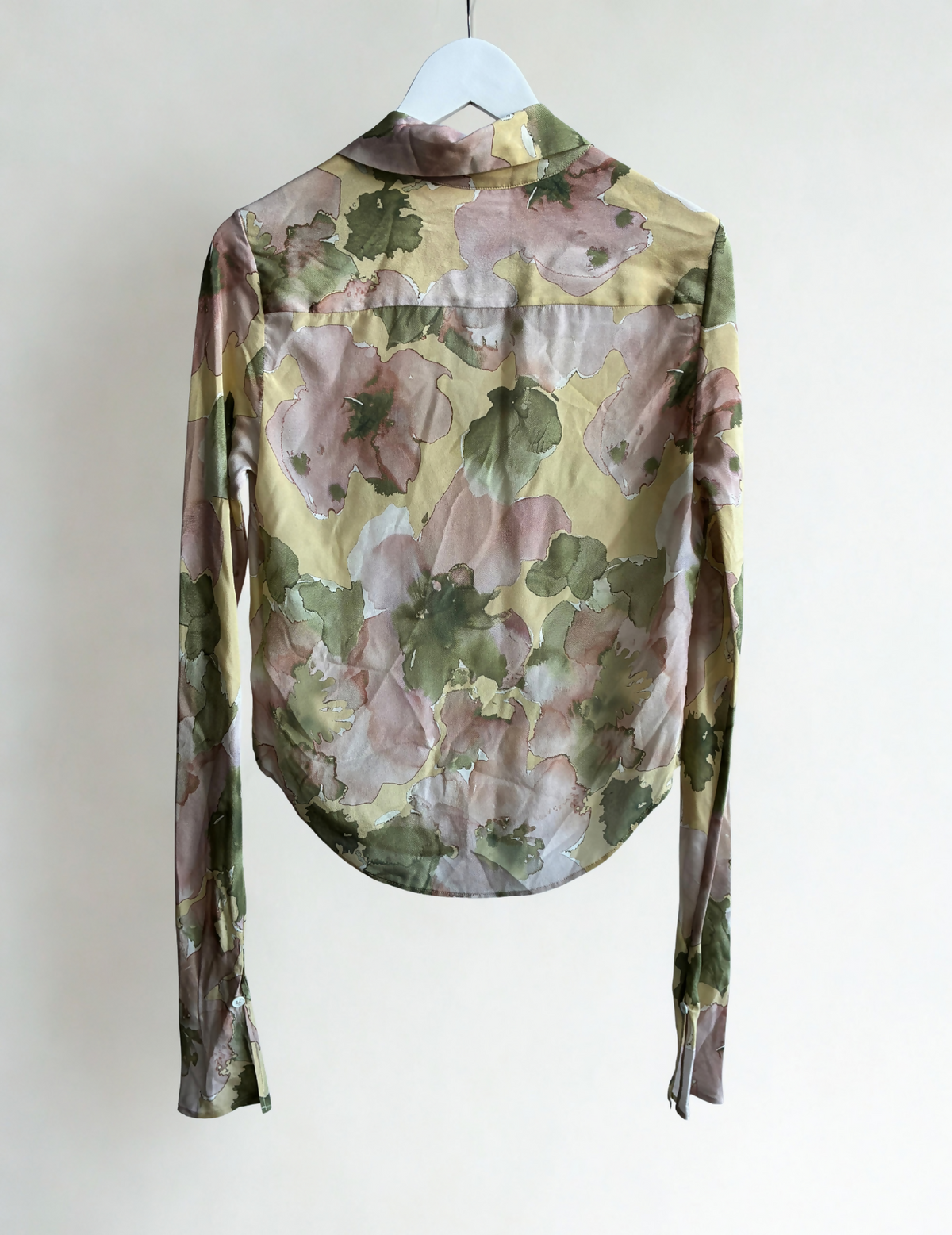Paris Georgia Floral Sheer Silk Blouse