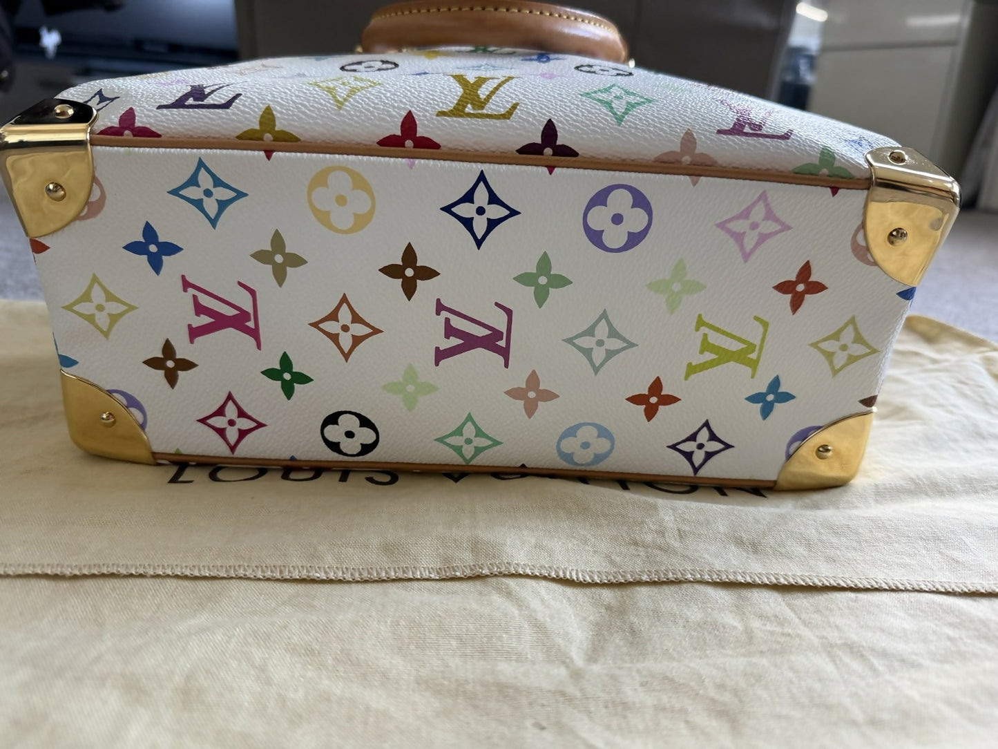 Louis Vuitton x Takashi Murakami Trouville Multicolore White
