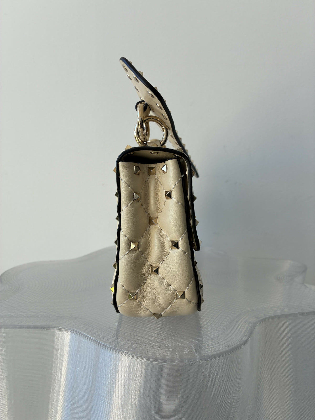 Valentino Garavani Quilted Nappa Rockstud Spike Shoulder Bag