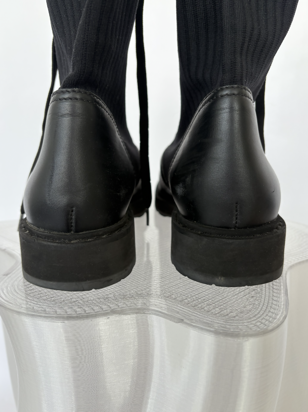 FENDI Tronchetto Knitted Combat Boots - FULL SET