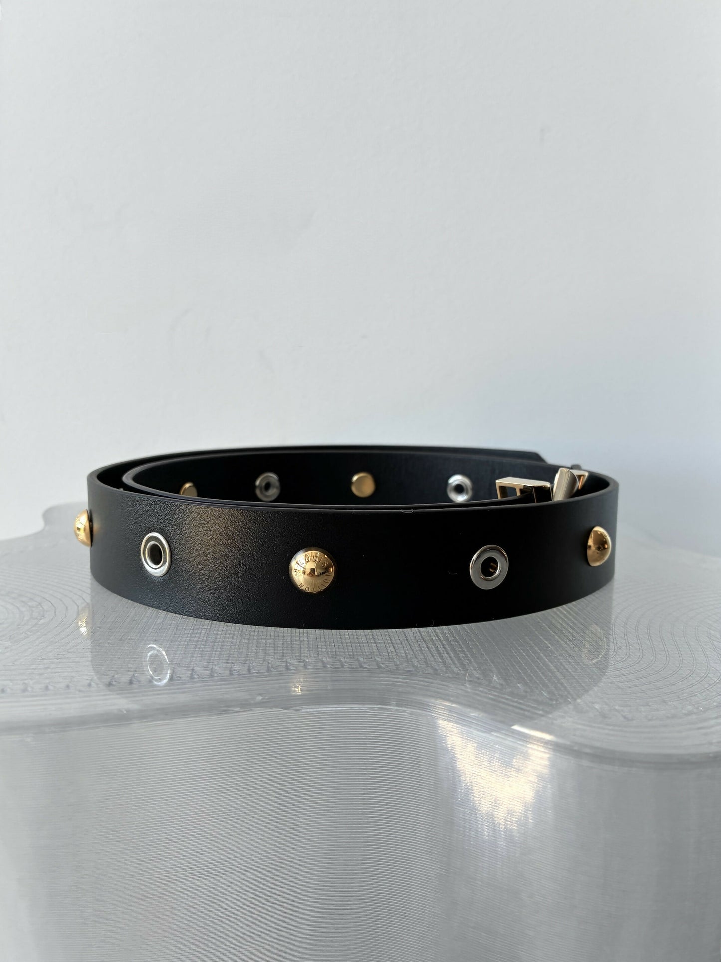 Louis Vuitton Studded Dome Twist Belt
