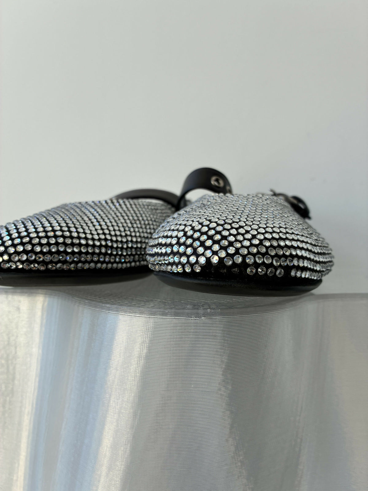 Miu Miu Crystal Studded Ballerina Flats