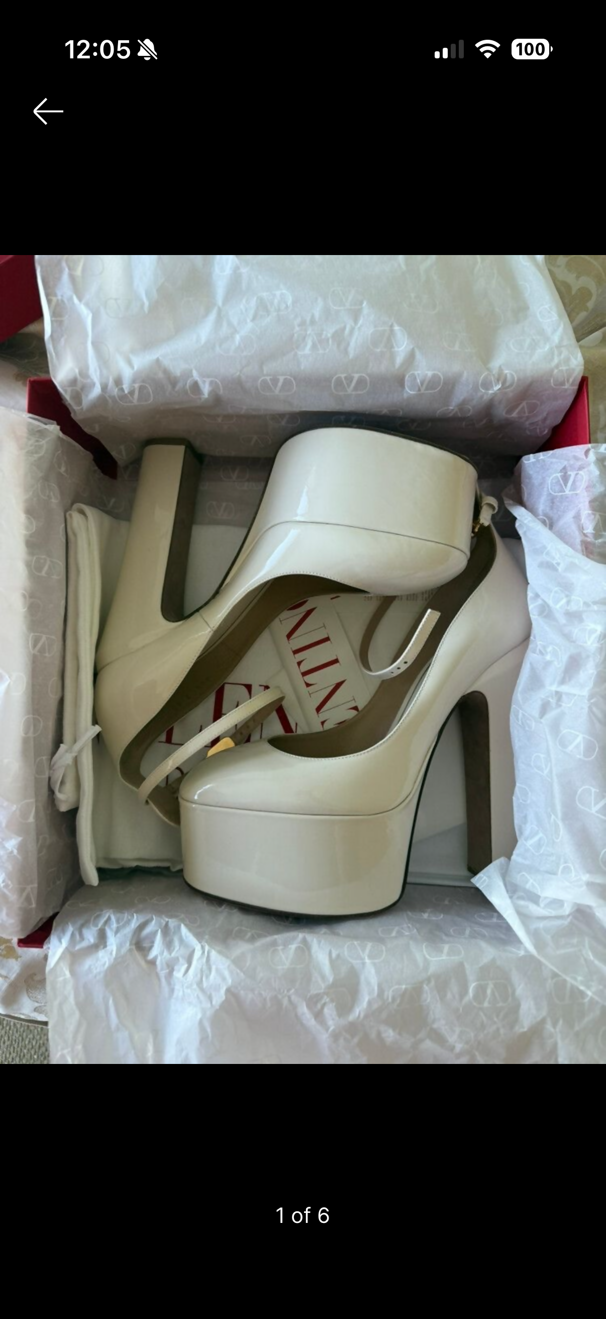 VALENTINO GARAVANI Tan-Go patent leather platform pumps
