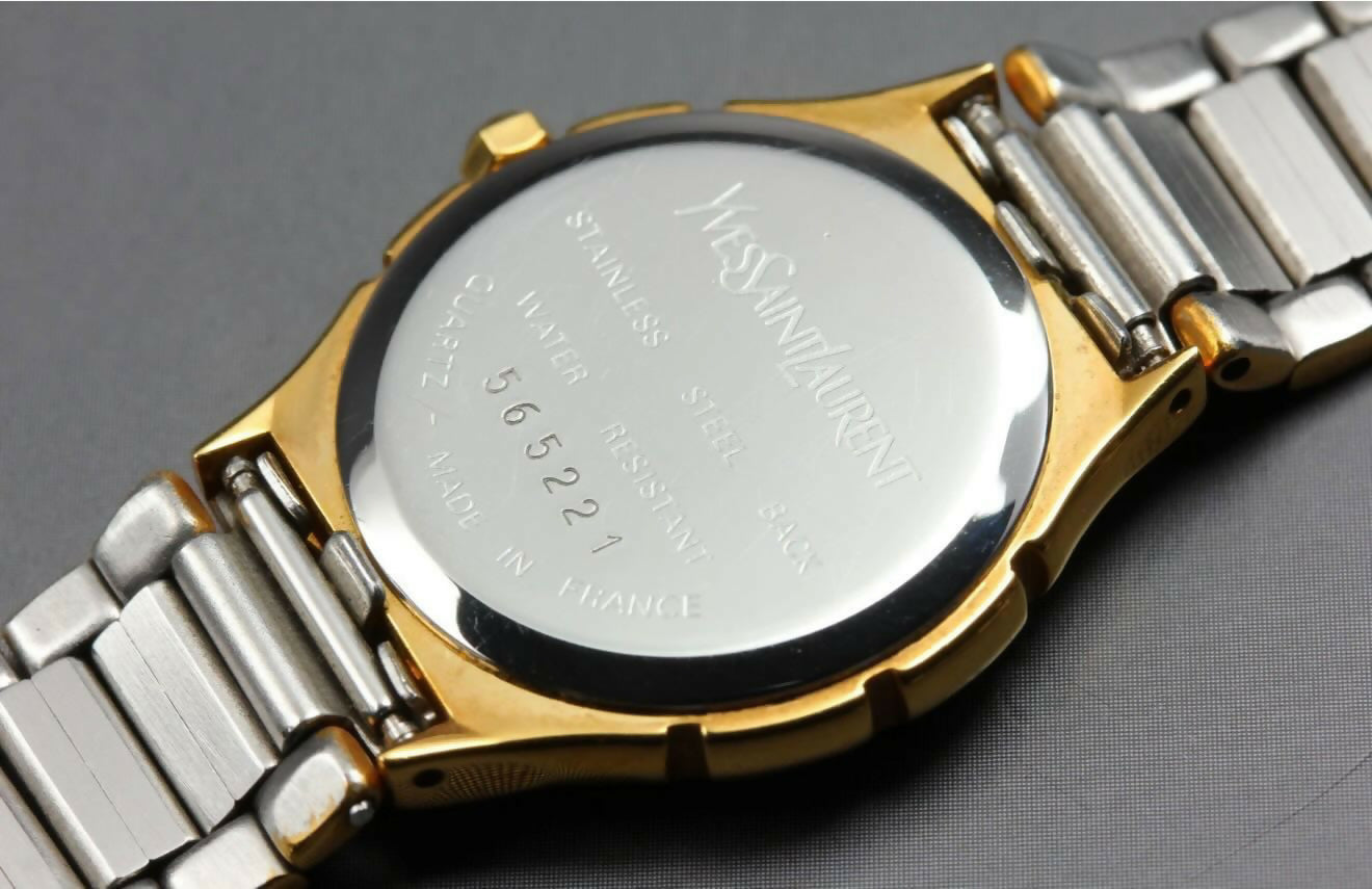 Yves Saint Laurent Bi-Tone Horizon Line Watch