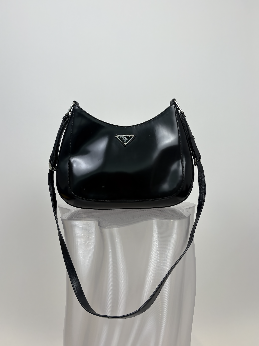 Prada Cleo Bag in Black Leather - FULL SET