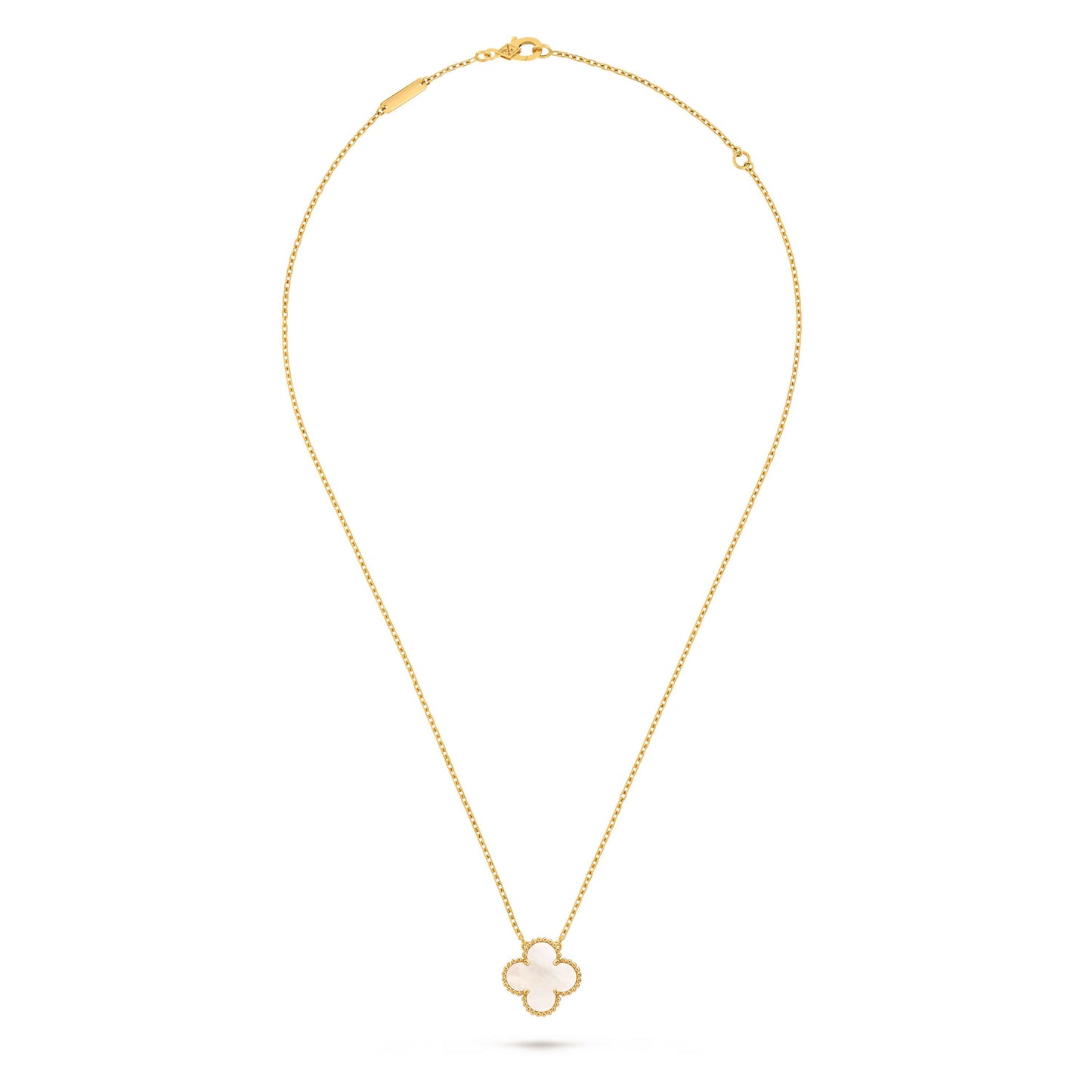 Van Cleef & Arpels Vintage Alhambra Pendant in Mother of Pearl