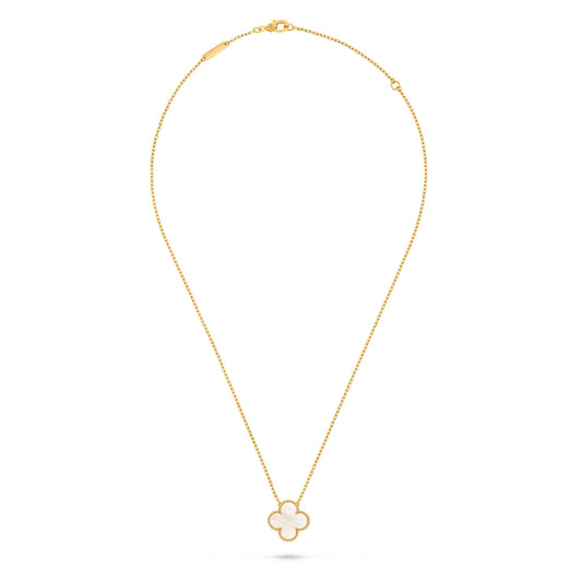Van Cleef & Arpels Vintage Alhambra Pendant in Mother of Pearl
