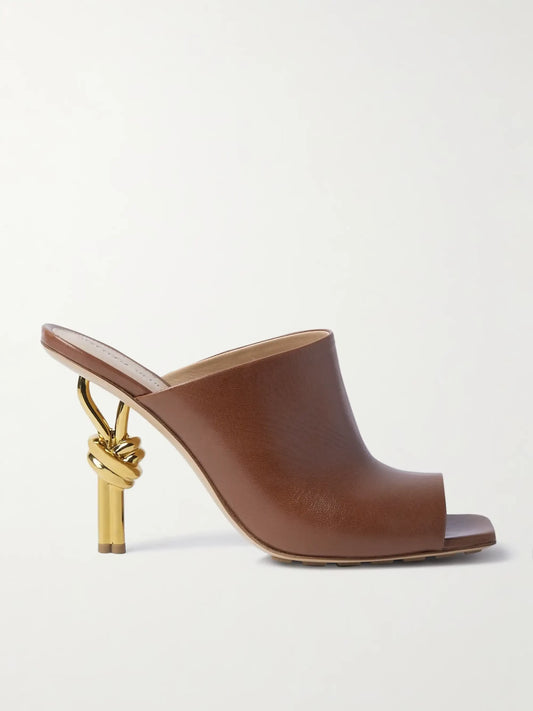 Bottega Veneta Knot Open-Toe Mules