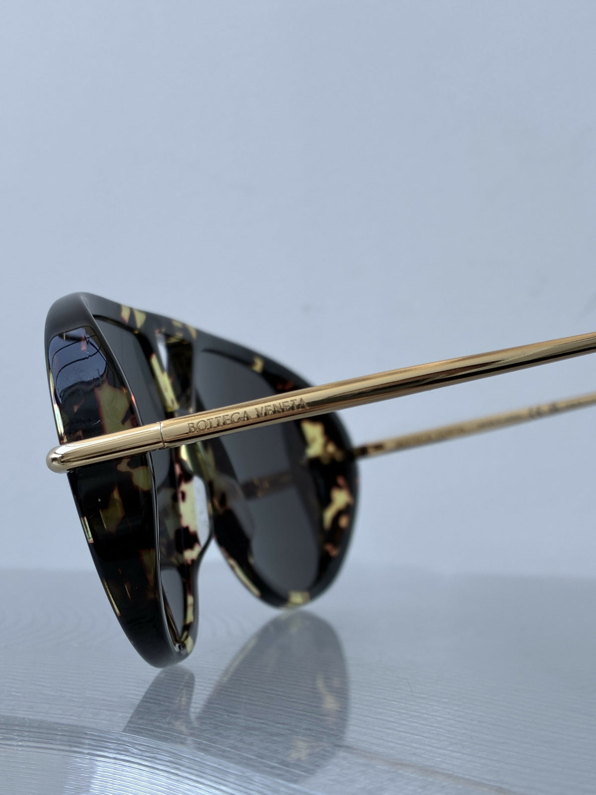 Bottega Veneta BV1273005 Tortoise Gold Sunglasses