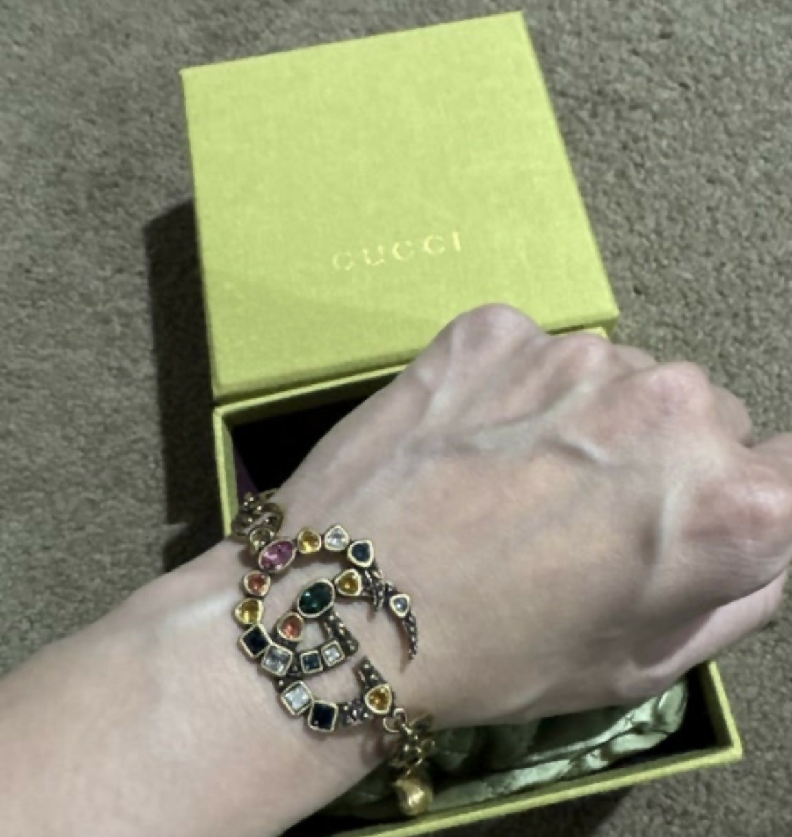 Gucci Crystal Double G bracelet