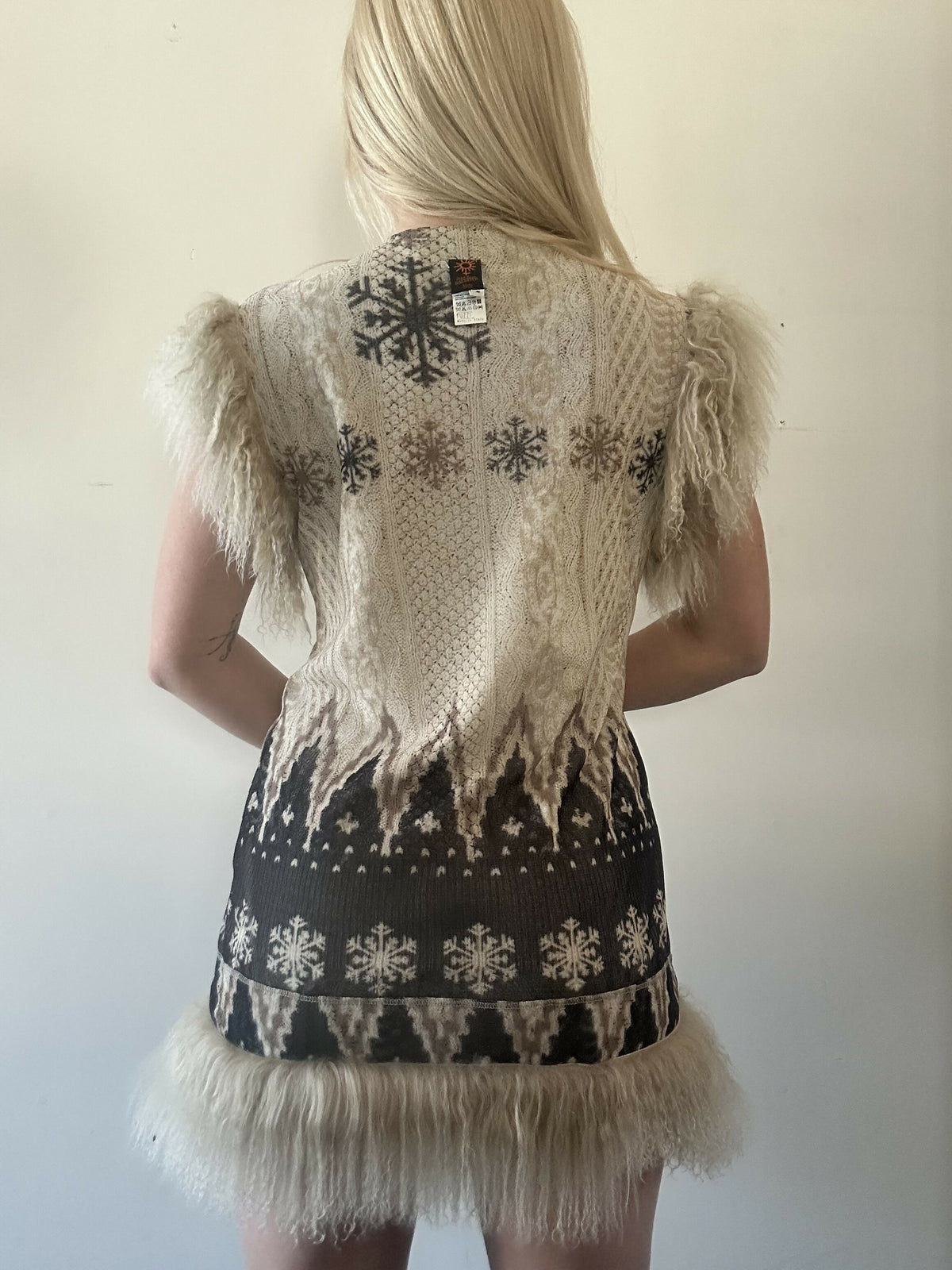 Jean Paul Gaultier mesh fur vest/dress