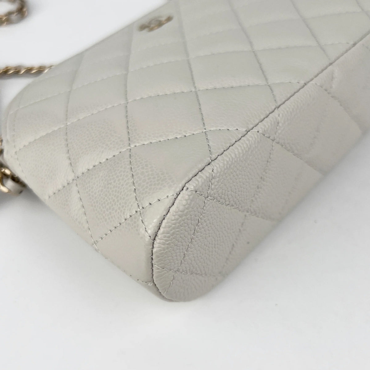 Chanel Caviar Mini Crossbody Grey 2024 - New