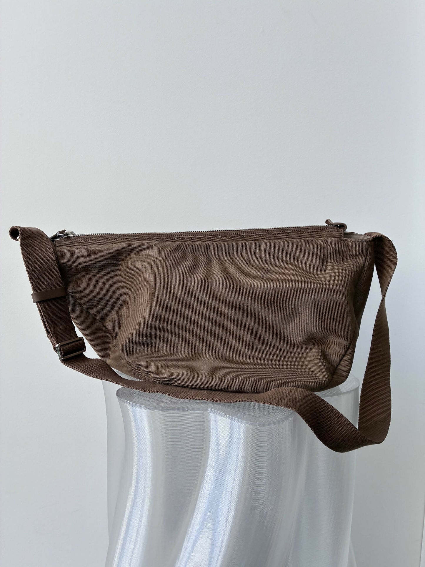 The Row Slouchy Banana Bag in Brown Canvas