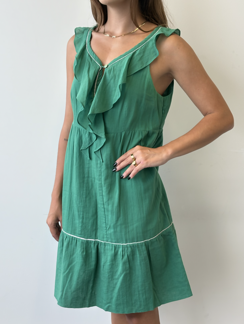 Miu Miu Green Mini Dress