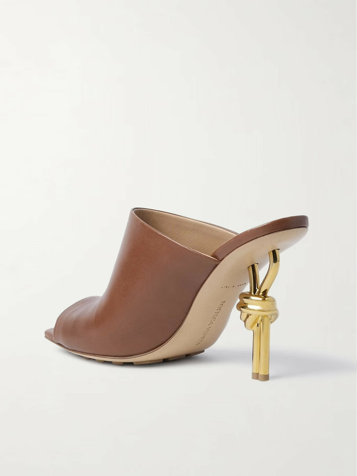 Bottega Knot Mule - Brown Sugar