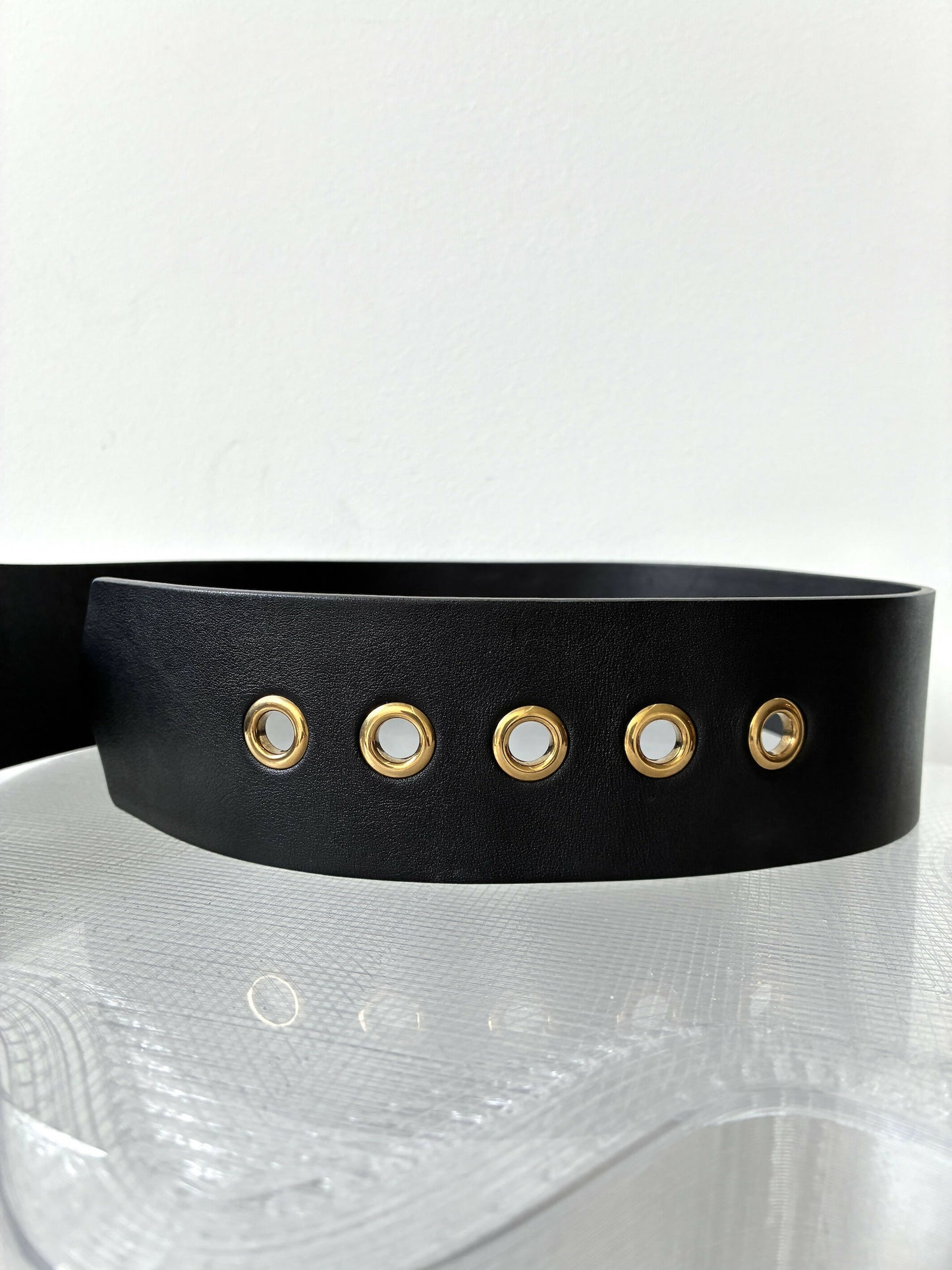 Christian Dior Diorquake D Buckle Leather Belt