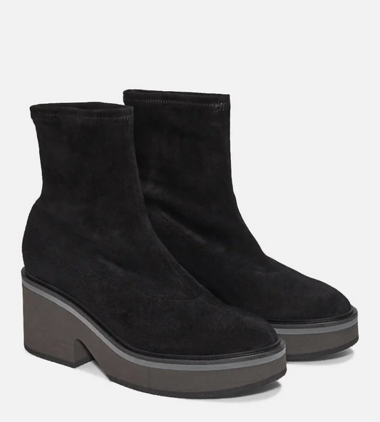 Clergerie Paris Albane Ankle Boots in Black Suede - FULL SET