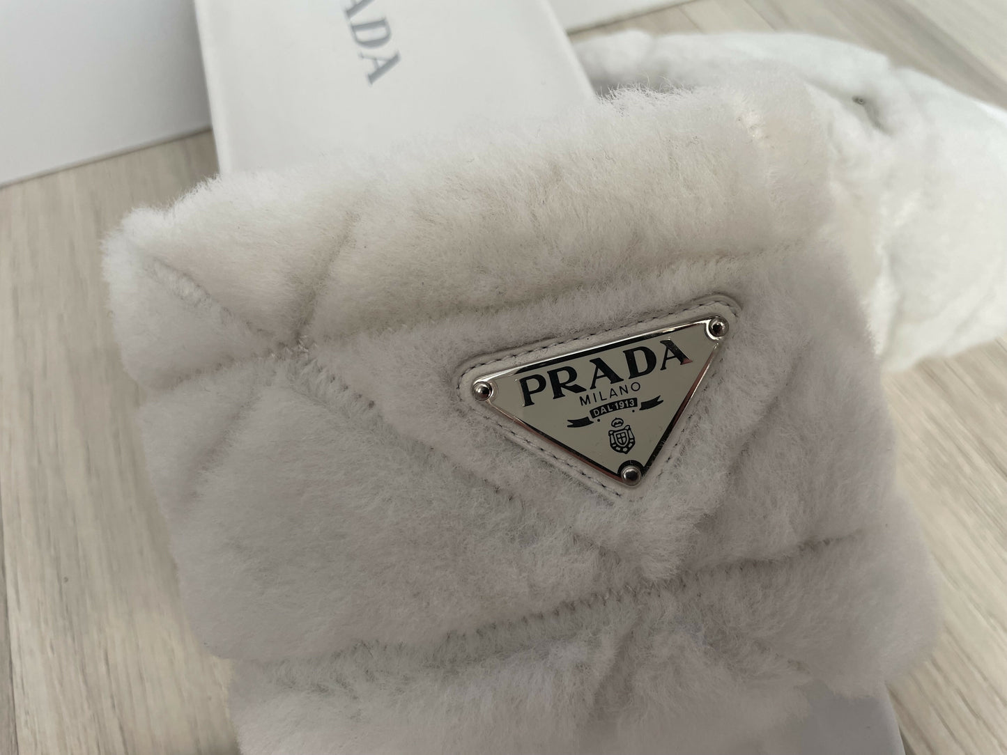 Prada montone sandals