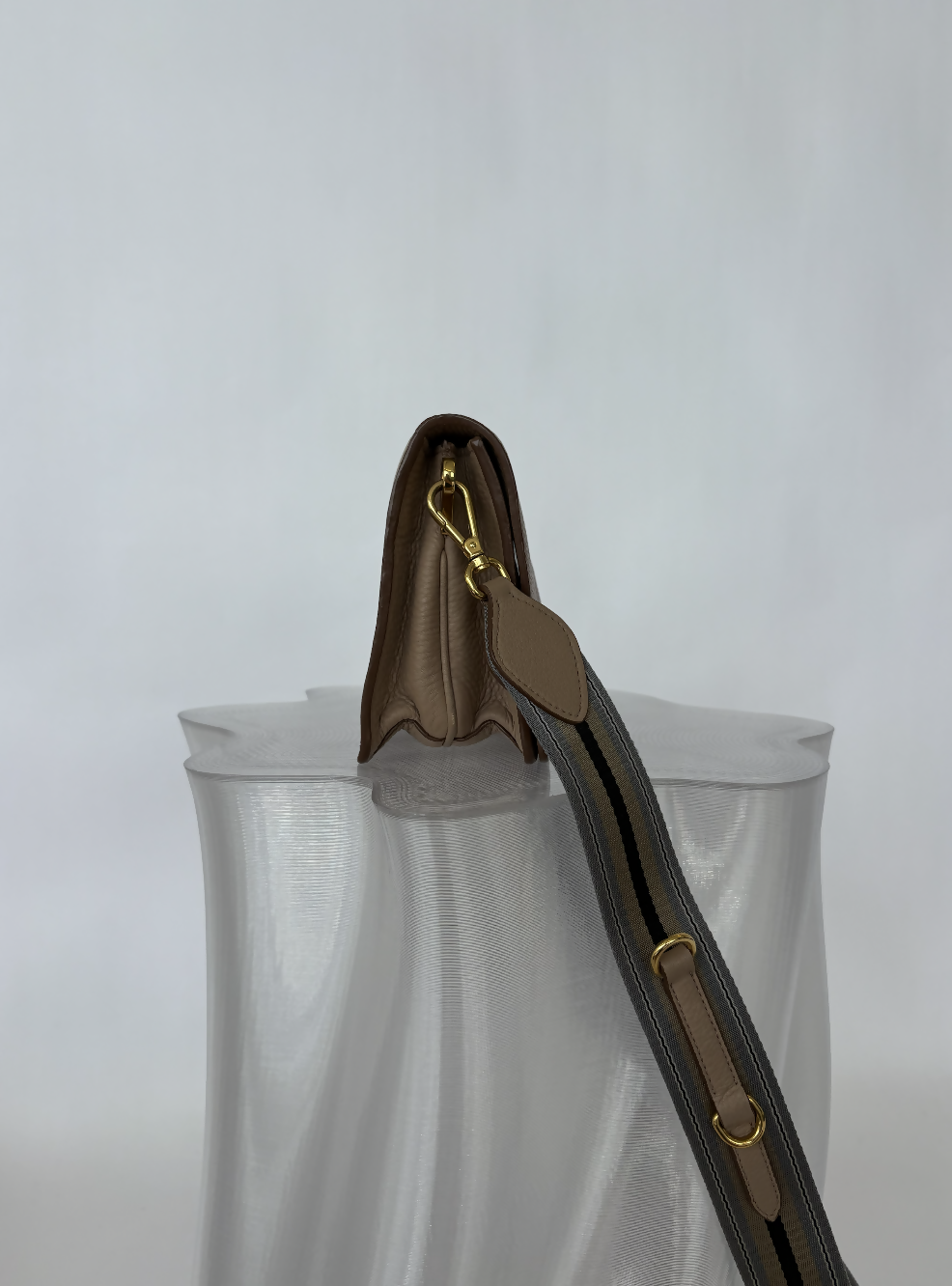 Prada Vitello Daino Flap Crossbody Bag