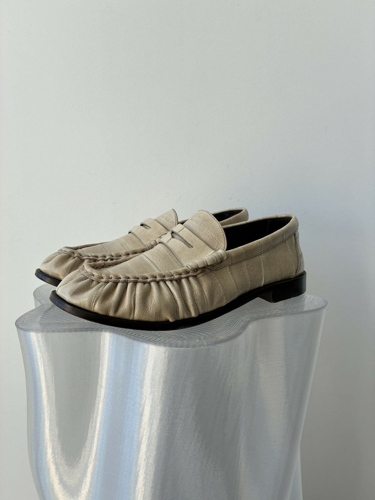 Saint Laurent Le Loafer Eel Leather Penny Loafers