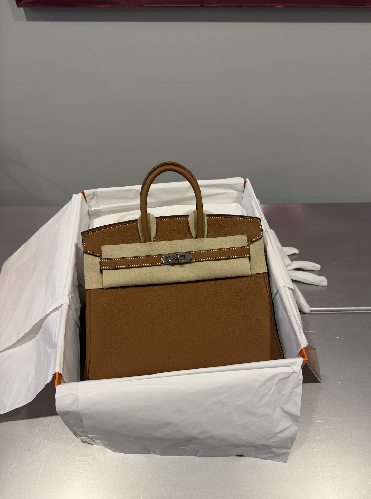 Hermès Birkin 25 – Gold Togo Leather with Palladium Hardware