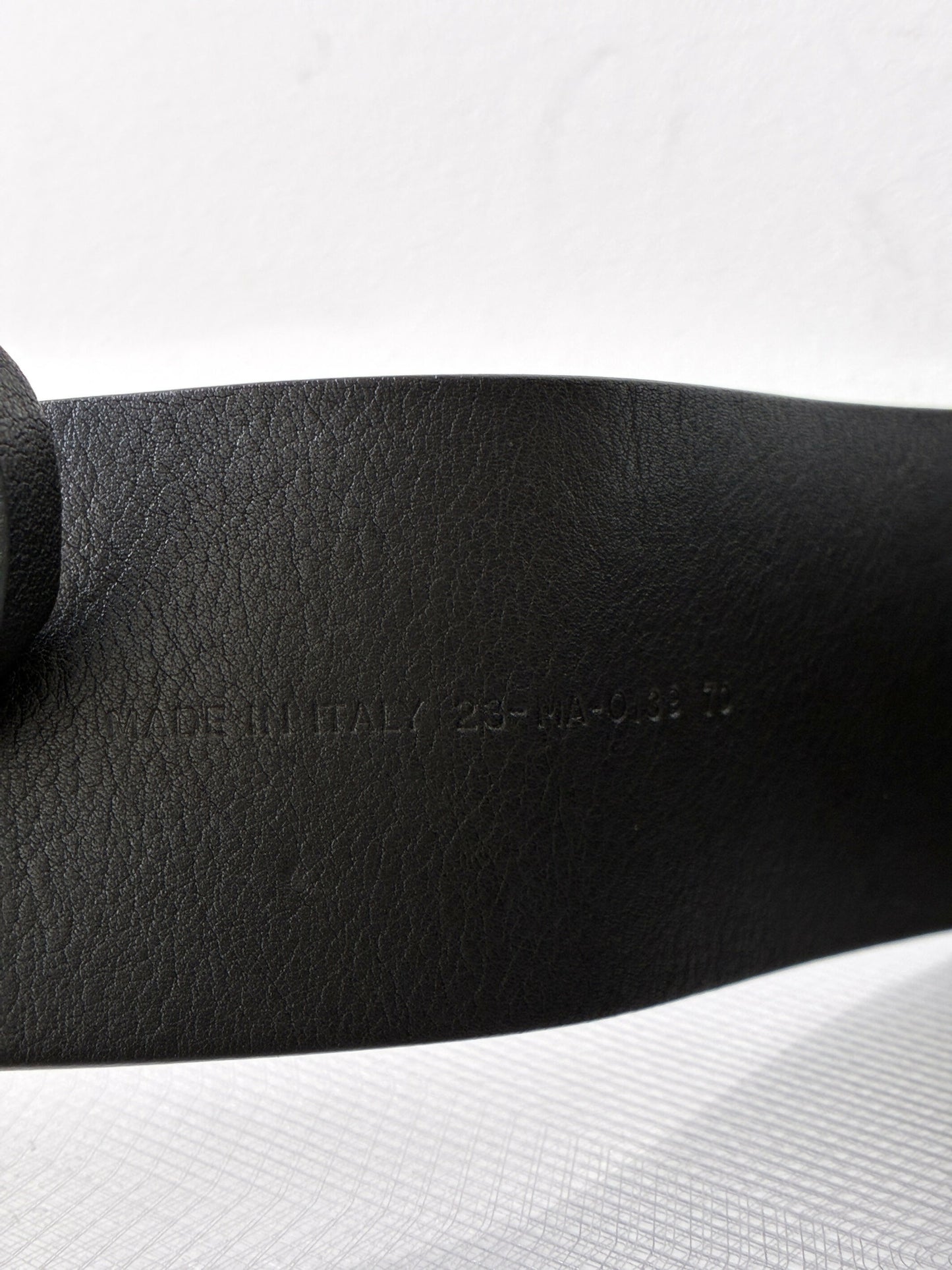 Christian Dior Diorquake D Buckle Leather Belt
