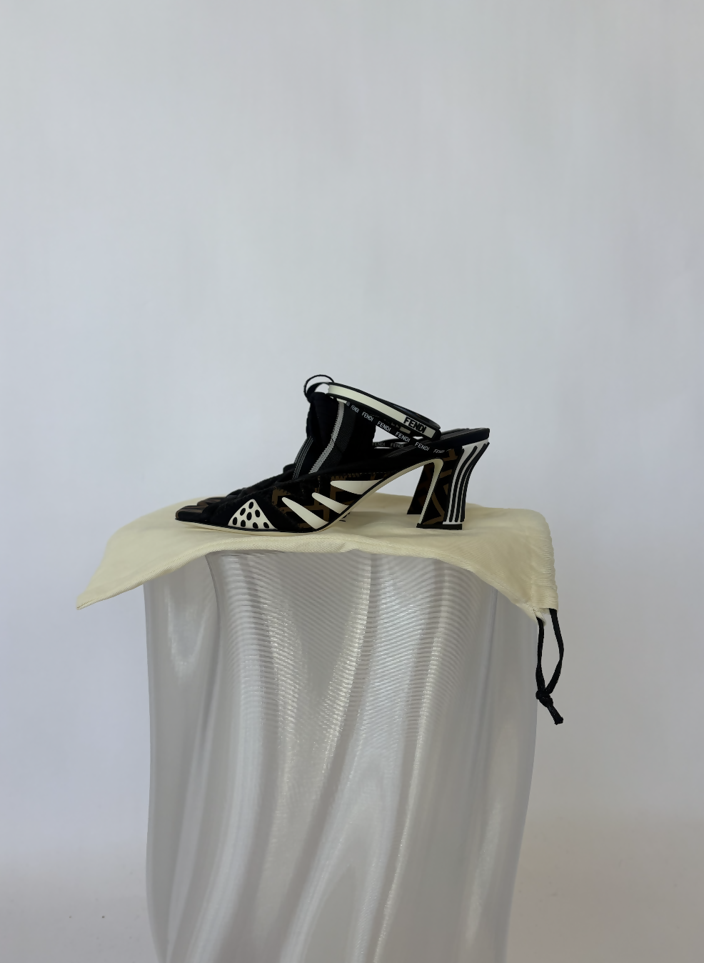 Fendi Zucca Heeled Sandals