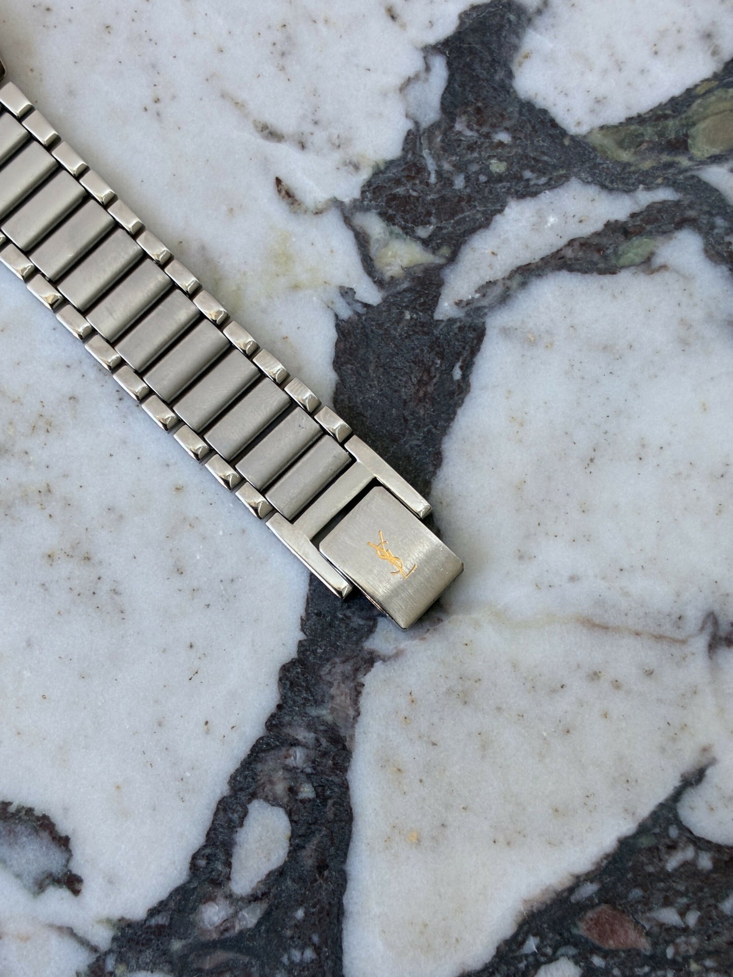 Yves Saint Laurent Bi-Tone Tank Watch