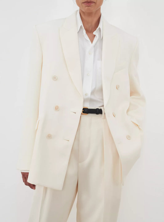 WARDROBE.NYC Cream Blazer