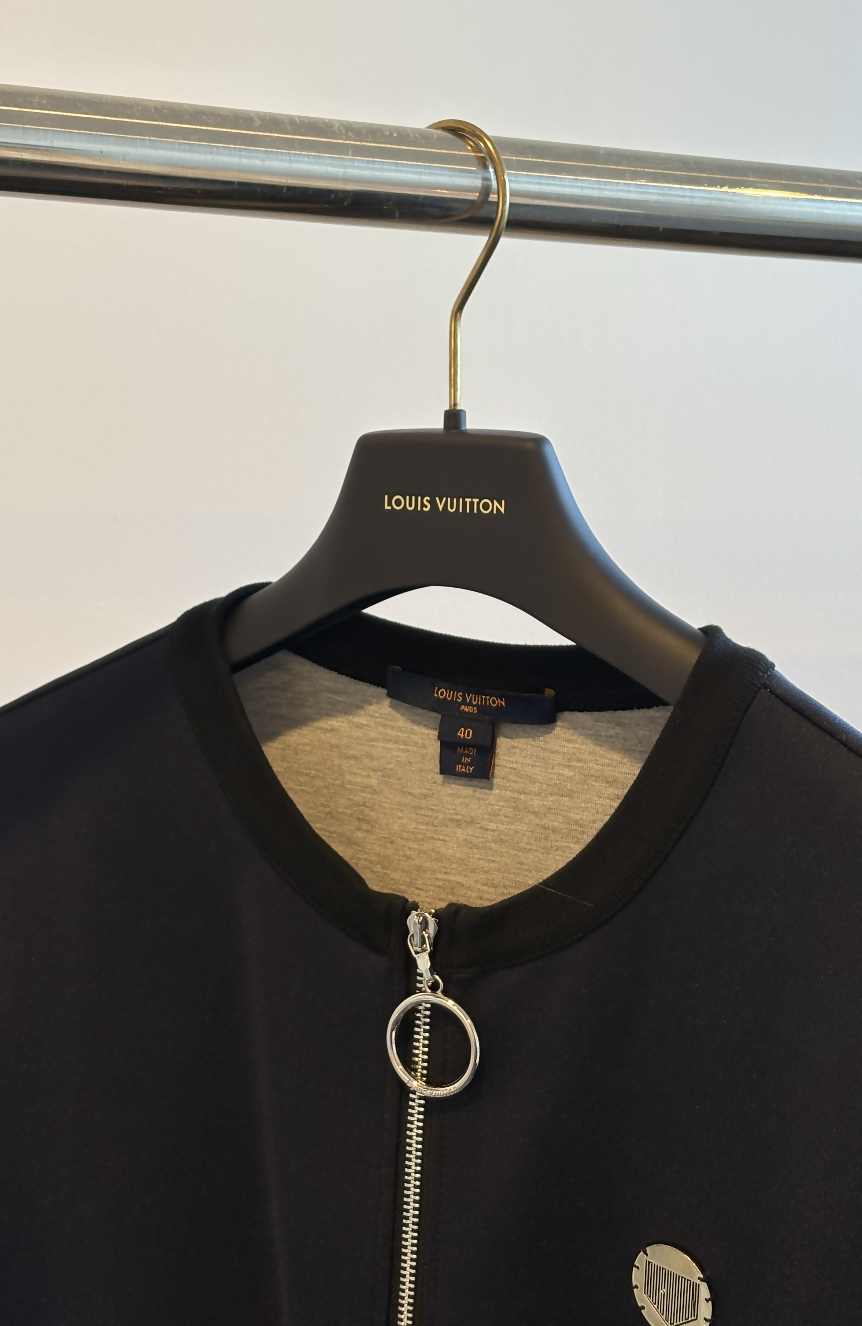 Louis Vuitton Black & Navy Short Sleeve Dress