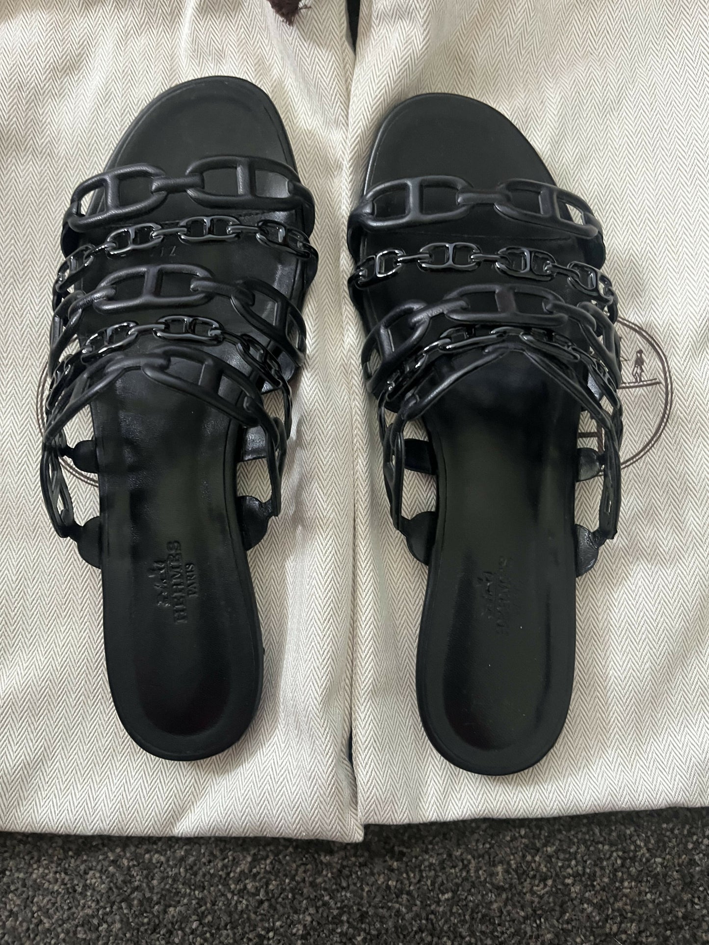 Hermes Chaine d’ Ancre Rivage sandals - Full Set