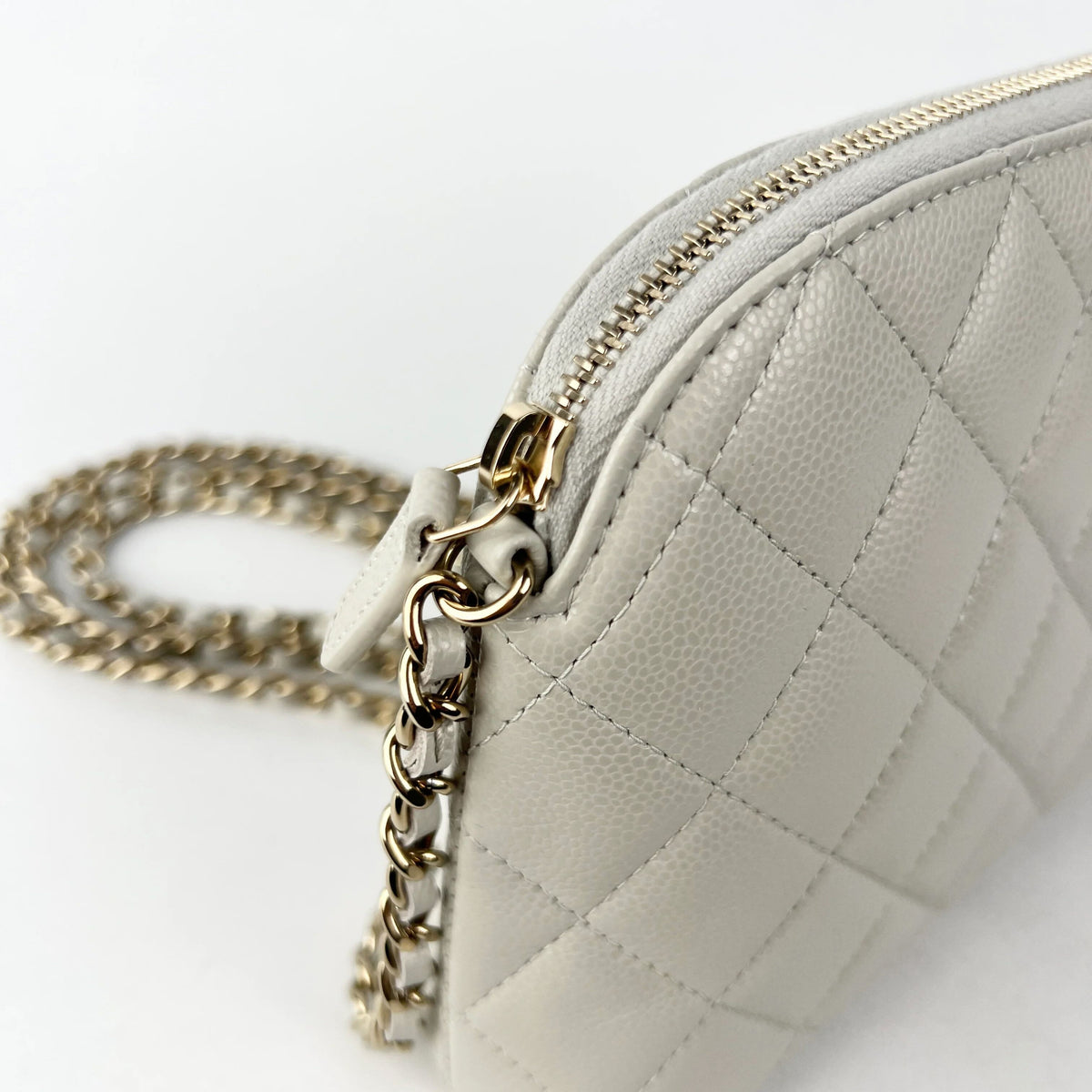 Chanel Caviar Mini Crossbody Grey 2024 - New