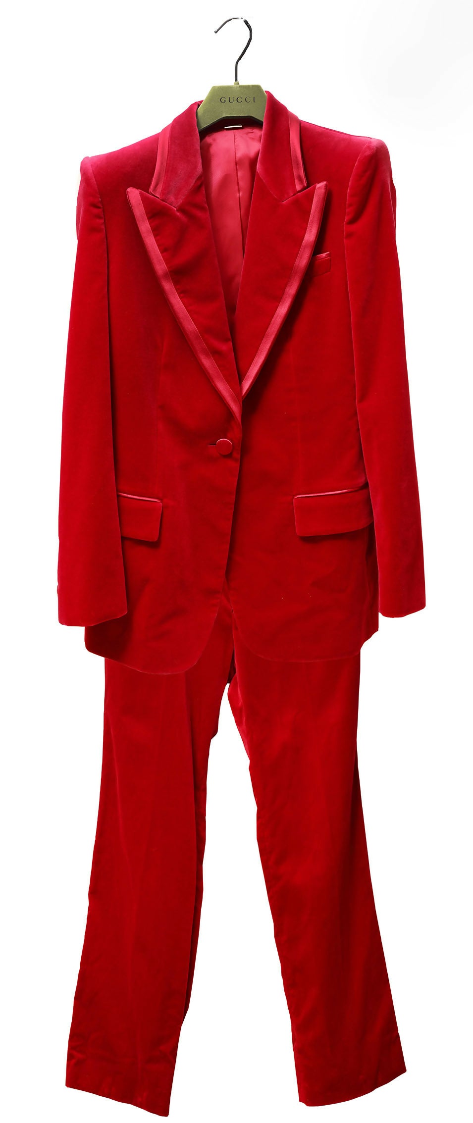Tom Ford Red Velvet Gucci Suit