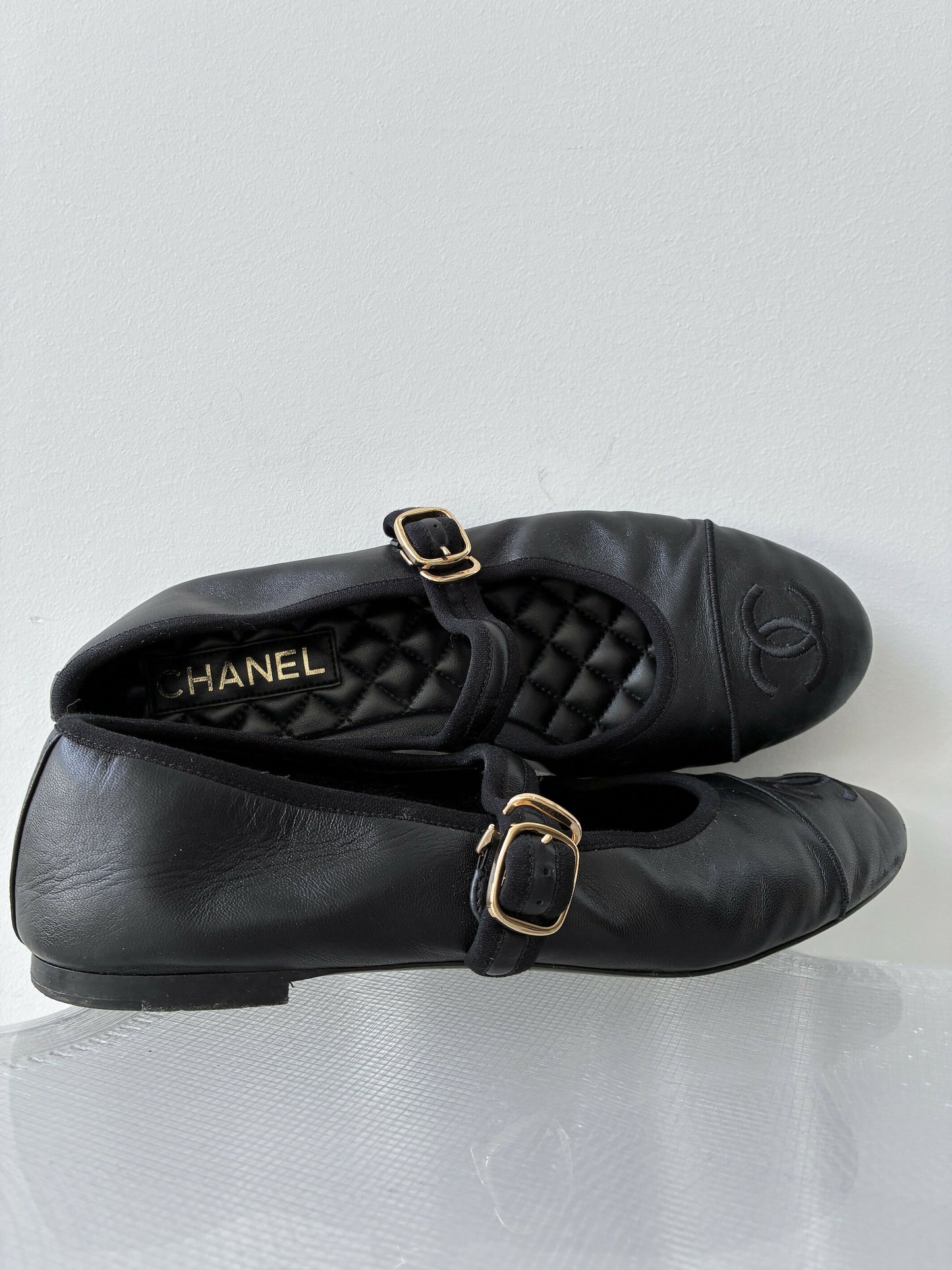 Chanel Mary Jane flats in Lambskin - FULL SET