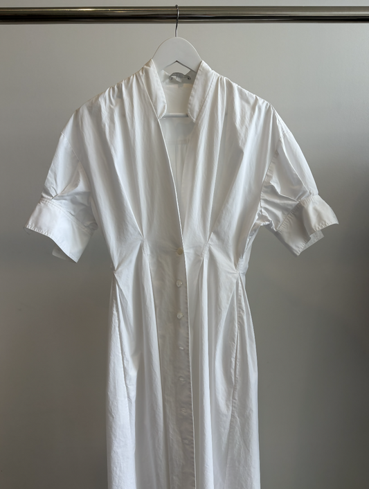White Story Poplin Maxi Dress