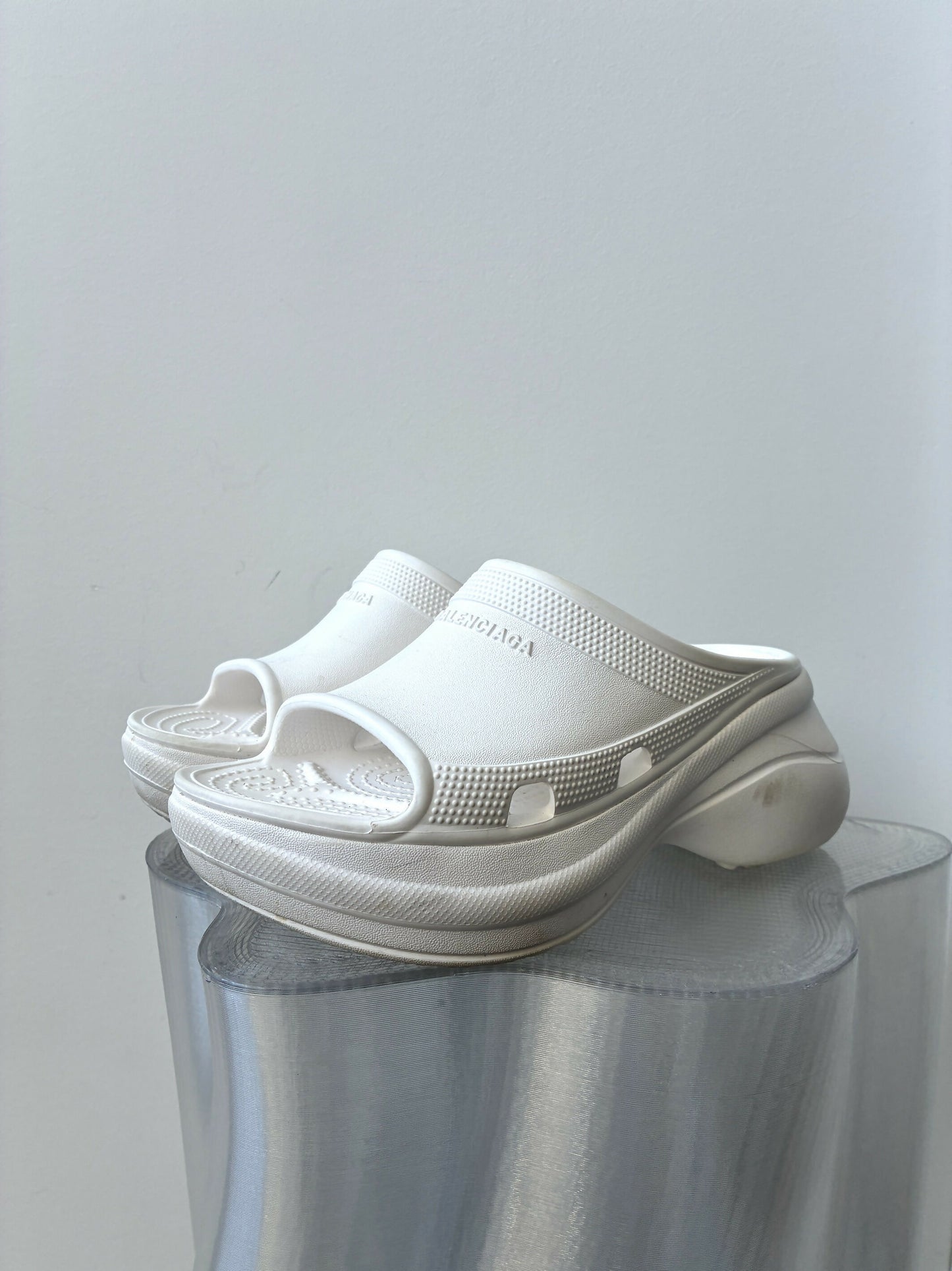 Balenciaga x Crocs Rubber Platform Slides