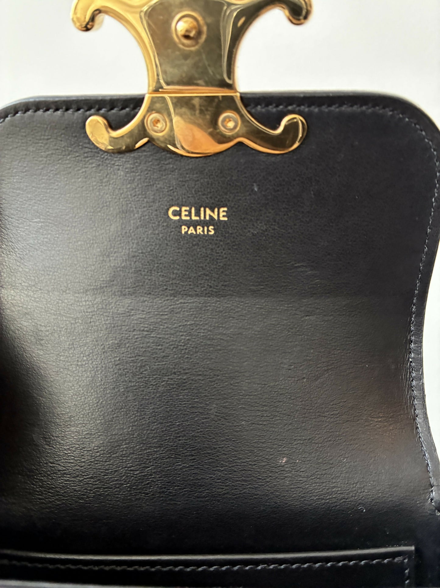 Celine Mini Claude Chain Bag in Calfskin - FULL SET