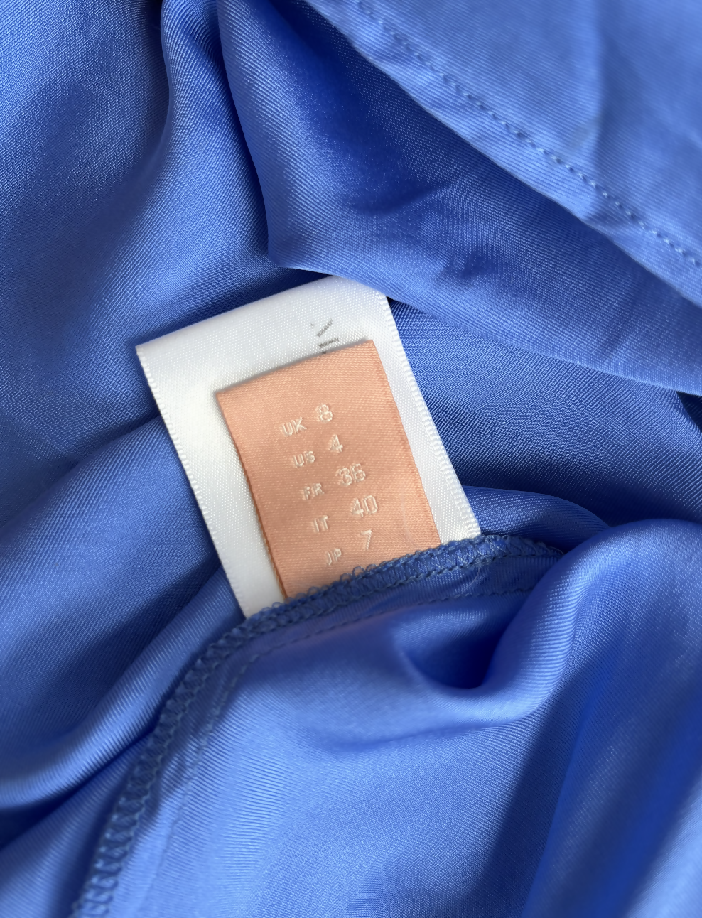 Maggie Marilyn Blue Silk Cover Girl Dress