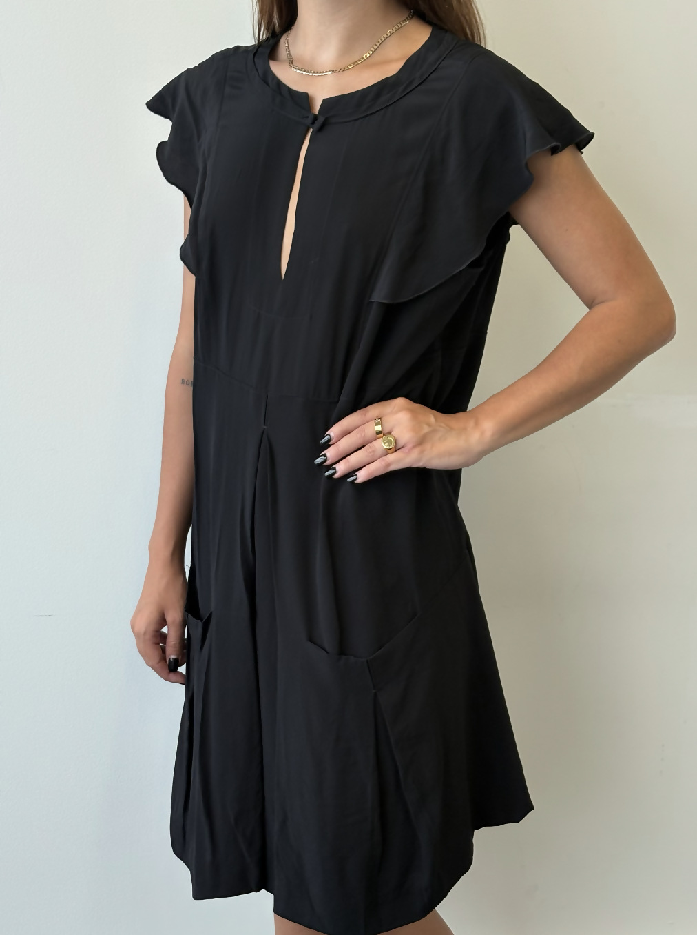 Miu Miu Black Dress with Pockets