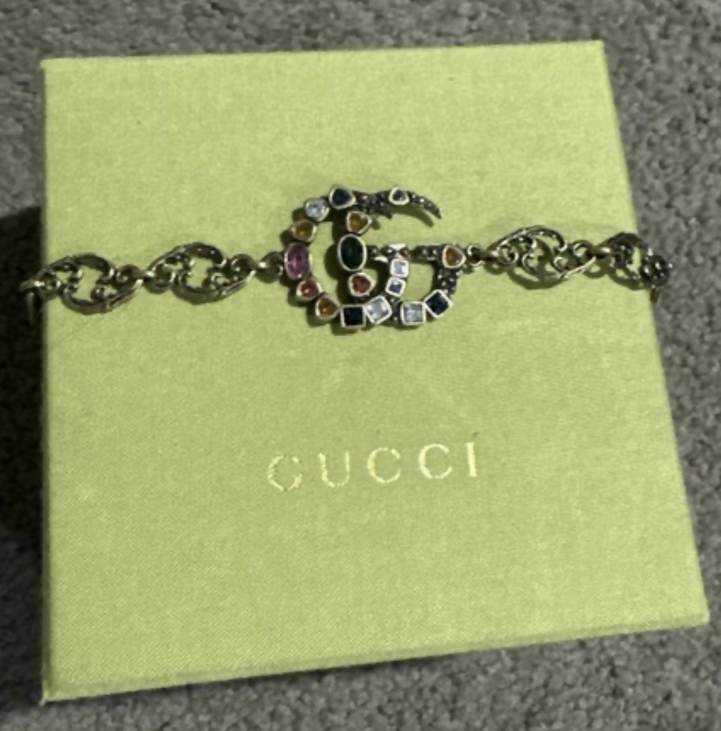 Gucci Crystal Double G bracelet