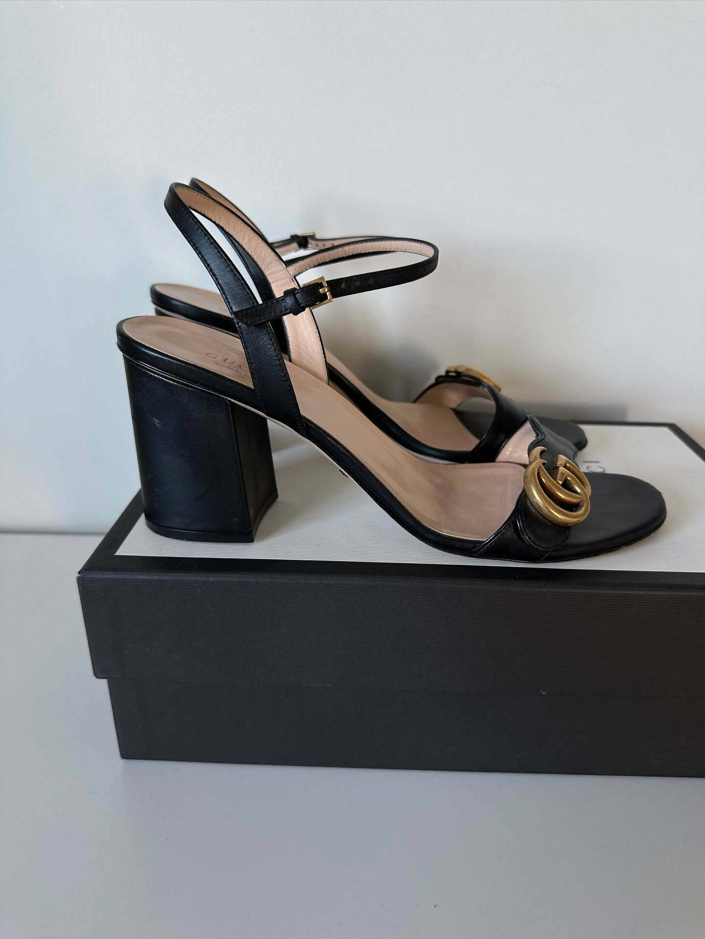 Gucci Marmont Sandal Heel - Full Set