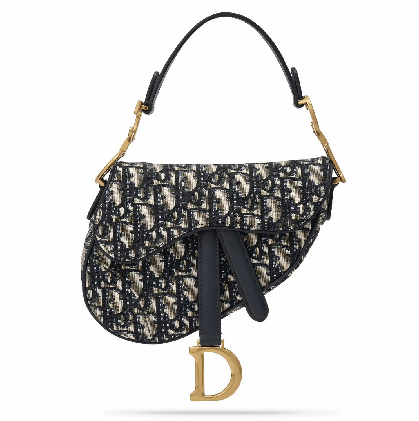 Christian Dior Saddle Oblique Medium Shoulder Bag in Jacquard